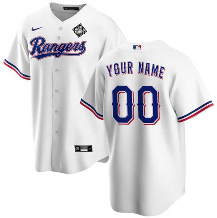 Men's Texas Rangers Active Player Custom White 2023 World Series Stitched Baseball Jersey,We sell and wholesale Men's Texas Rangers Active Player Custom White 2023 World Series Stitched Baseball Jersey on line form chian!